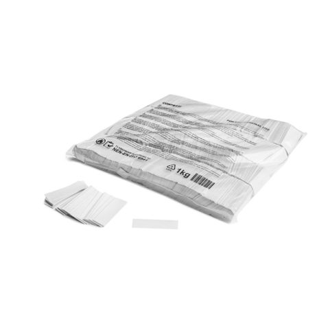 Slowfall confetti (standaard) 55x17mm - Wit