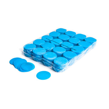 Slowfall confetti rondjes Ø 55mm - Licht Blauw