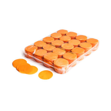 Slowfall confetti rondjes Ø 55mm - Oranje