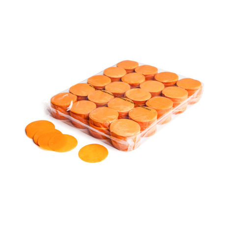 Slowfall confetti rondjes Ø 55mm - Oranje