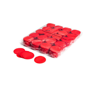 Slowfall confetti rondjes Ø 55mm - Rood