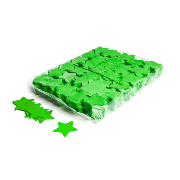 Slowfall confetti sterretjes Ø 55mm - Licht Groen