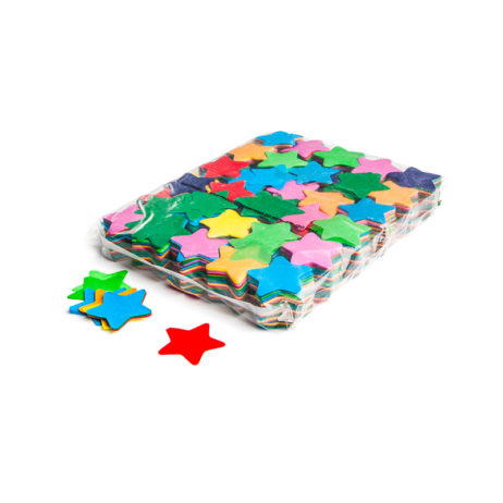 Slowfall confetti sterretjes Ø 55mm - Multicolour