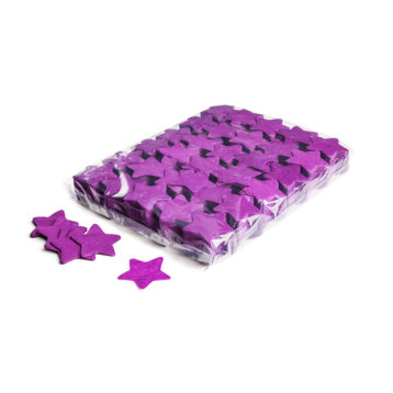 Slowfall confetti sterretjes Ø 55mm - Paars
