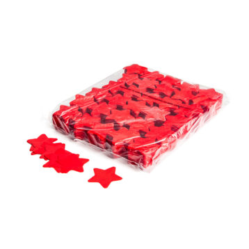 Slowfall confetti sterretjes Ø 55mm - Rood