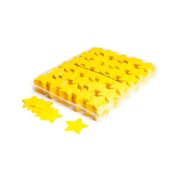 Slowfall confetti sterretjes Ø 55mm - Geel