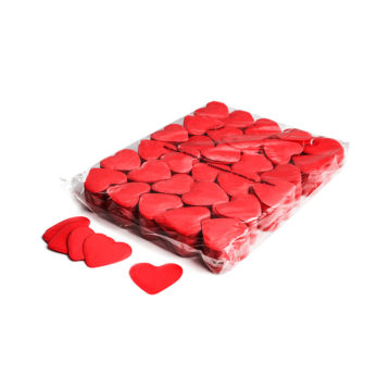 Slowfall confetti hartjes Ø 55mm - Rood