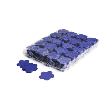 Slowfall confetti bloemetjes Ø 55mm - Donker Blauw