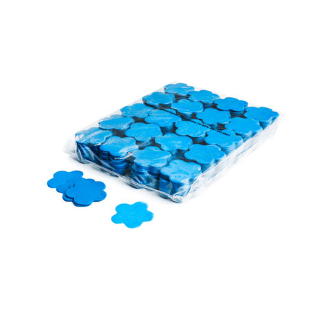 Slowfall confetti bloemetjes Ø 55mm - Licht Blauw