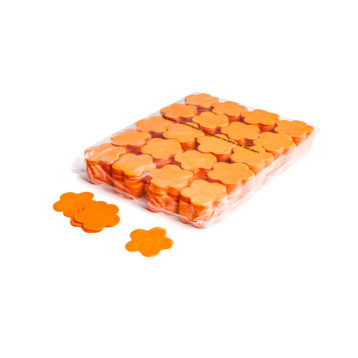 Slowfall confetti bloemetjes Ø 55mm - Oranje