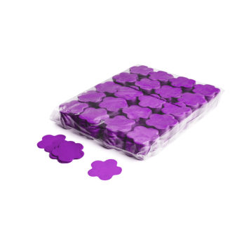 Slowfall confetti bloemetjes Ø 55mm - Paars