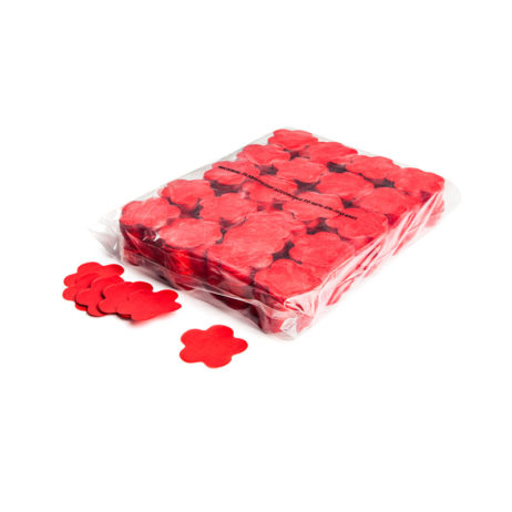Slowfall confetti bloemetjes Ø 55mm - Rood