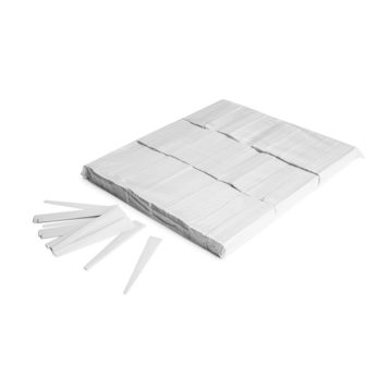 Twister confetti 10cmx0,5cm - Wit