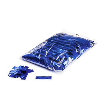 Metallic confetti (standaard) 55x17mm - Blauw
