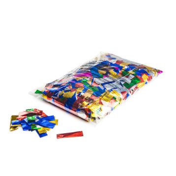 Metallic confetti (standaard) 55x17mm - Multicolour