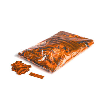 Metallic confetti (standaard) 55x17mm - Oranje