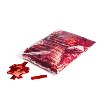 Metallic confetti (standaard) 55x17mm - Rood