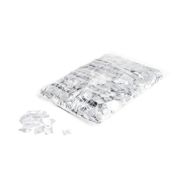 Slowfall confetti vierkantjes 17x17 mm - Wit