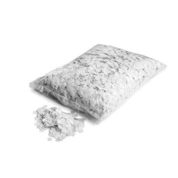 Slowfall sneeuw confetti 10x10mm - Wit