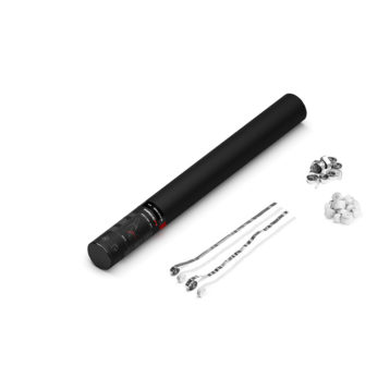 Handheld Cannon - Streamers - Wit+Zilver
